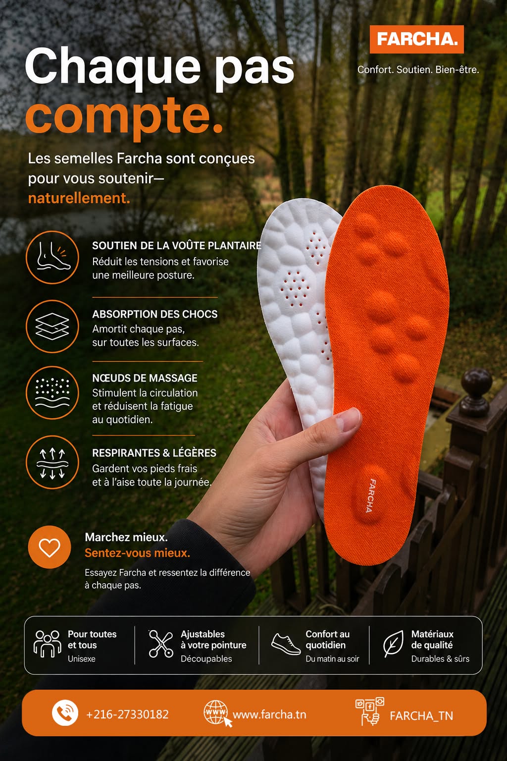 Farcha comfort support infographic