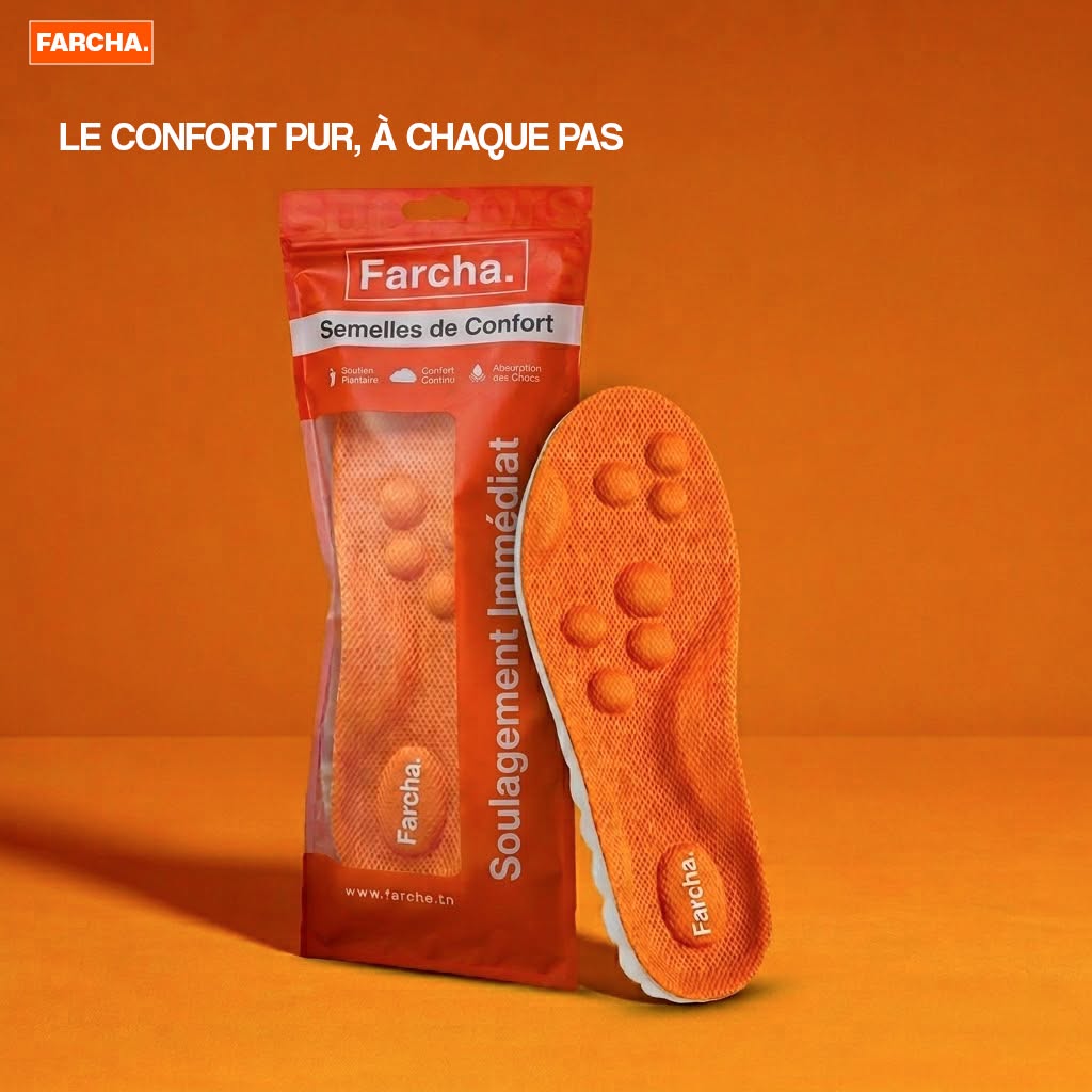 Farcha 5D Insoles Packaging